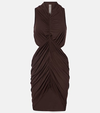Sunpeel cutout gathered minidress | Rick Owens