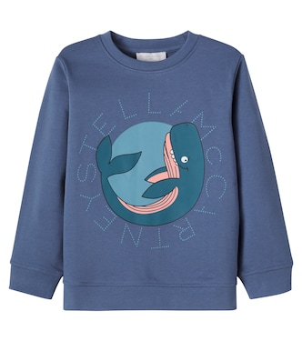 Printed cotton fleece sweatshirt | Stella McCartney Kids