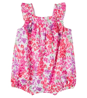 Baby floral ruffled cotton romper | Tartine et Chocolat