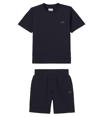 Set aus T-Shirt und Shorts aus Baumwoll-Jersey | C.P. Company Kids