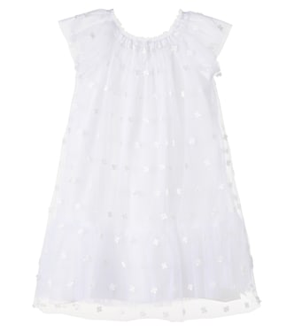 Lisabeth embroidered tulle dress | Bonpoint