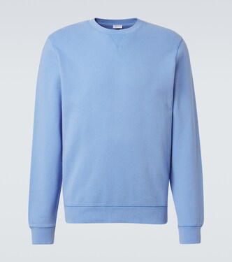 Cotton French terry sweatshirt | Sunspel