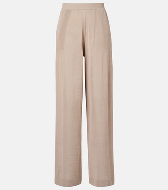 Linen and silk wide-leg pants | Alaïa