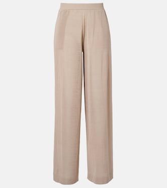 Linen and silk wide-leg pants | Alaïa