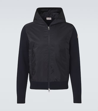 Tricot hooded cotton-blend jacket | Moncler