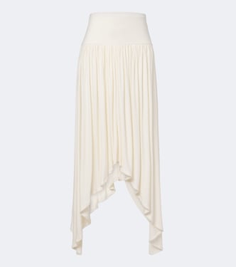 Elya asymmetric pleated midi skirt | Aya Muse