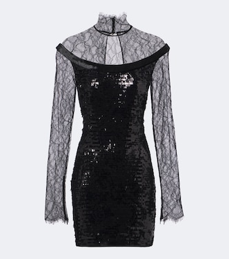 Sequined lace minidress | Roberto Cavalli