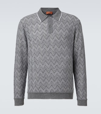 Zigzag cashmere polo sweater | Missoni