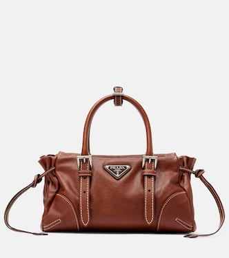 Prada Bonnie Small leather top-handle bag | Prada