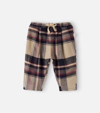 Kobe Baby plaid cotton flannel pants | Cozmo