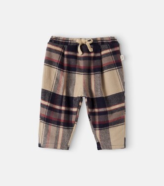 Kobe Baby plaid cotton flannel pants | Cozmo