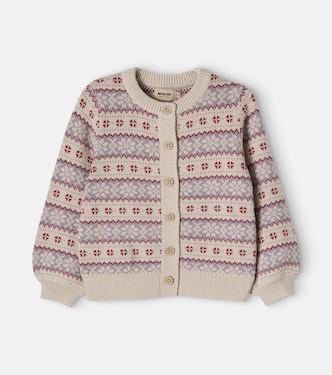 Jacquard-Cardigan Vikki aus Baumwolle | Wheat