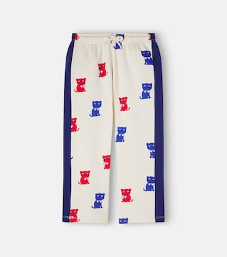 Printed cotton jersey sweatpants | Mini Rodini