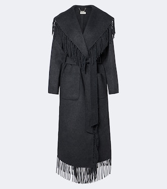 Carrie fringed wrap coat | Simkhai