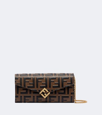 Wallet on Chain FF Diamonds aus Leder | Fendi