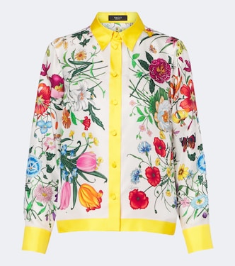 Hemd Gucci Flora aus Seide | Gucci
