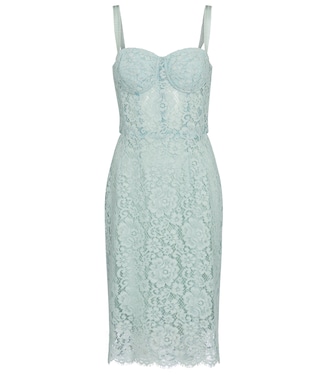 Robe en dentelle de coton mélangé | Dolce&Gabbana