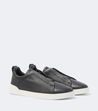 Triple Stitch leather sneakers | Zegna