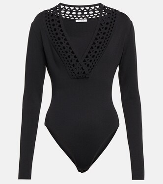 Cutout V-neck bodysuit | Alaïa