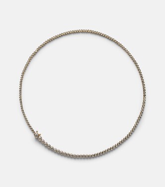 Collier De Tennis 18kt gold necklace with diamonds | Sophie Bille Brahe
