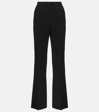 Pantalon évasé à taille haute en crêpe | Toteme