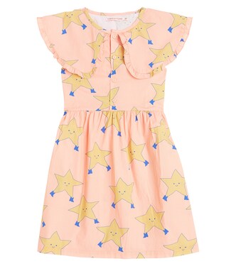Dancing Stars cotton poplin dress | Tinycottons