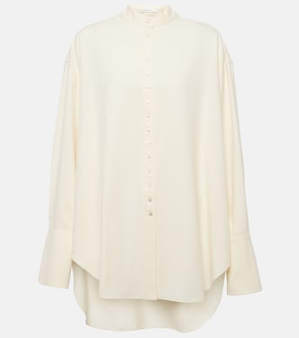 Grandad oversized silk shirt | The Row