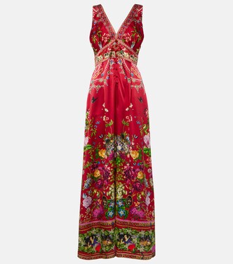 Printed silk jumpsuit | Camilla