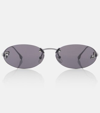 Fendi First Crystal oval sunglasses | Fendi