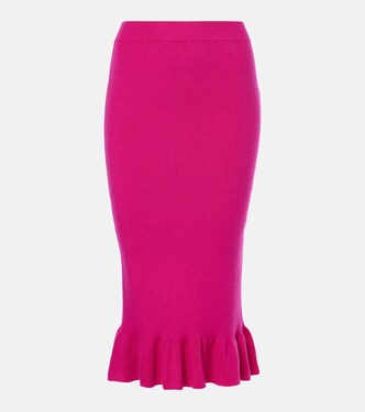 Ruffled wool-blend miniksirt | Nina Ricci