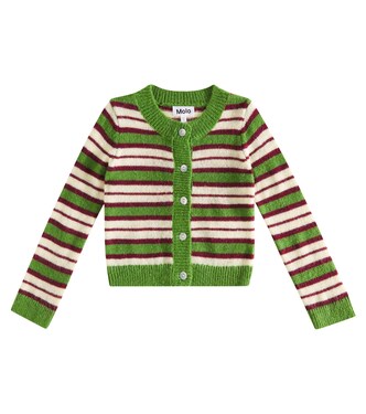 Geraldine striped wool-blend cardigan | Molo