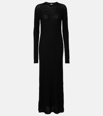 Cable-knit wool maxi dress | Toteme