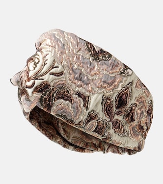 Fascia per capelli in jacquard di lamé  | Valentino