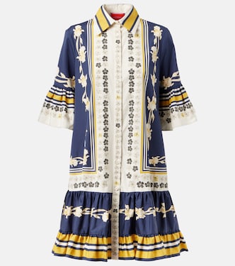 Choux printed cotton poplin shirt dress | La DoubleJ