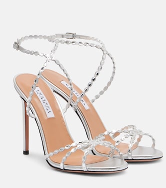 Love Struck 105 embellished leather sandals | Aquazzura