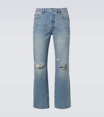 Distressed Straight Jeans Relaxed Jean | Frame