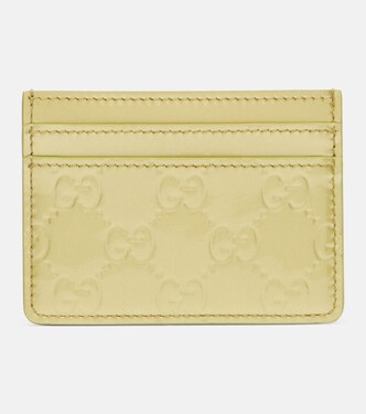 Kartenetui GG Emblem aus Leder | Gucci