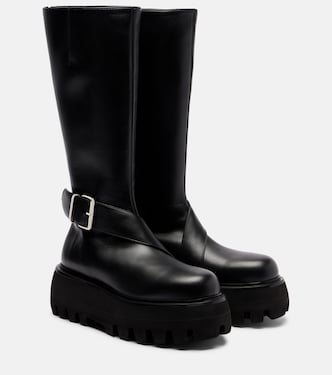 Leather knee-high boots | McQueen