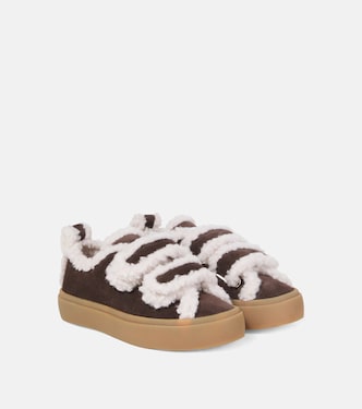 Sneakers aus Veloursleder mit Shearling | Inuikii Kids