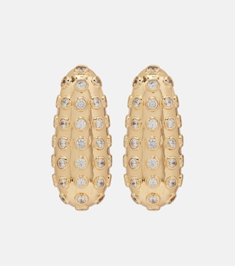 Crystal-embellished earrings | Self-Portrait