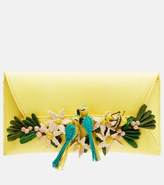 Clutch Birdsong Small aus Raffiabast | Aquazzura