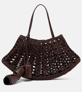 Maya Small crochet leather top-handle bag | Magda Butrym