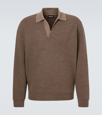 Virgin wool polo sweater | Giorgio Armani