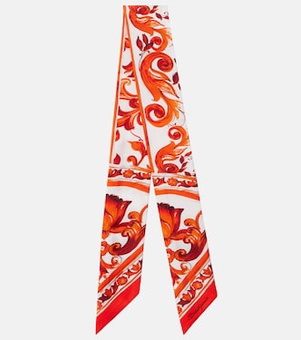 Majolica silk twill scarf  | Dolce&Gabbana