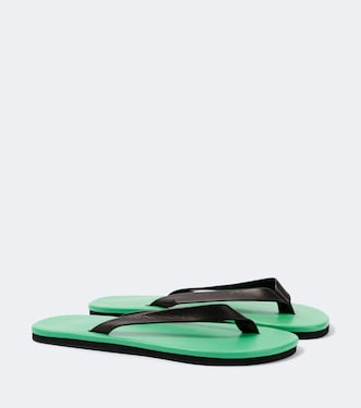Leather thong sandals | Auralee
