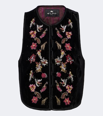 Gilet in velluto con perline | Etro