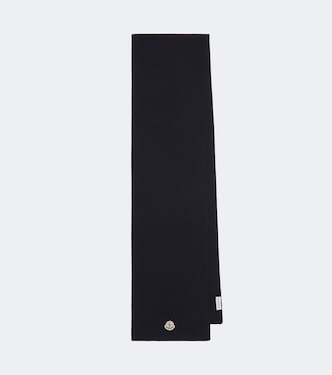 Logo virgin wool scarf | Moncler