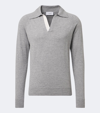Virgin wool and cashmere polo sweater | Lardini