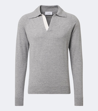 Virgin wool and cashmere polo sweater | Lardini