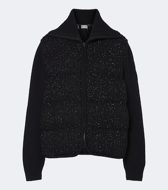 Daunenjacke mit Rippstrick | Moncler